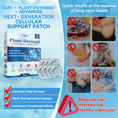 𝗙𝗹𝗼𝗿𝗶𝘀𝗺𝗮® 𝗣𝗟𝗔𝗡𝗧-𝗗𝗘𝗥𝗜𝗩𝗘𝗗 𝗖𝗲𝗹𝗹𝘂𝗹𝗮𝗿 𝗦𝘂𝗽𝗽𝗼𝗿𝘁 𝗖𝗼𝗺𝗽𝗹𝗲𝘅 𝗣𝗮𝘁𝗰𝗵 (𝗣𝗹𝗮𝗻𝘁 𝗲𝗻𝗲𝗿𝗴𝘆 𝗵𝗲𝗹𝗽𝘀 𝗿𝗲𝗱𝘂𝗰𝗲 𝘄𝗲𝗶𝗴𝗵𝘁 𝗯𝘆 𝗶𝗺𝗽𝗿𝗼𝘃𝗶𝗻𝗴 𝘁𝗵𝗲 𝗯𝗼𝗱𝘆'𝘀 𝗹𝘆𝗺𝗽𝗵𝗮𝘁𝗶𝗰 𝘀𝘆𝘀𝘁𝗲𝗺) 🍀