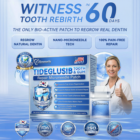 𝐆𝐥𝐢𝐦𝐦𝐞𝐫𝐥𝐲® 𝐓𝐢𝐝𝐞𝐠𝐥𝐮𝐬𝐢𝐛 𝐓𝐨𝐨𝐭𝐡 & 𝐆𝐮𝐦 𝐑𝐞𝐩𝐚𝐢𝐫 𝐌𝐢𝐜𝐫𝐨𝐧𝐞𝐞𝐝𝐥𝐞 𝐏𝐚𝐭𝐜𝐡🩹  | 𝐀𝐝𝐯𝐚𝐧𝐜𝐞𝐝 𝐒𝐭𝐞𝐦-𝐂𝐞𝐥𝐥 𝐀𝐜𝐭𝐢𝐯𝐚𝐭𝐢𝐨𝐧 𝐓𝐞𝐞𝐭𝐡 𝐒𝐭𝐫𝐢𝐩𝐬(🦷𝐑𝐞𝐛𝐮𝐢𝐥𝐝 𝐄𝐧𝐚𝐦𝐞𝐥 & 𝐃𝐞𝐧𝐭𝐢𝐧 • 𝐒𝐭𝐫𝐞𝐧𝐠𝐭𝐡𝐞𝐧 𝐆𝐮𝐦𝐬 • 𝐄𝐫𝐚𝐝𝐢𝐜𝐚𝐭𝐞 𝐓𝐚𝐫𝐭𝐚𝐫 & 𝐎𝐝𝐨𝐫 • 𝐒𝐭𝐨𝐩 𝐓𝐨𝐨𝐭𝐡 𝐒𝐞𝐧𝐬𝐢𝐭𝐢𝐯𝐢𝐭𝐲)🦷