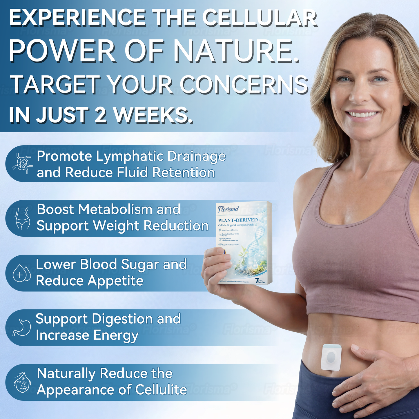 Florisma® Plant-Derived Cellular Support Complex Patch🩹 (Targets Bloating & Supports Weight Management)💧