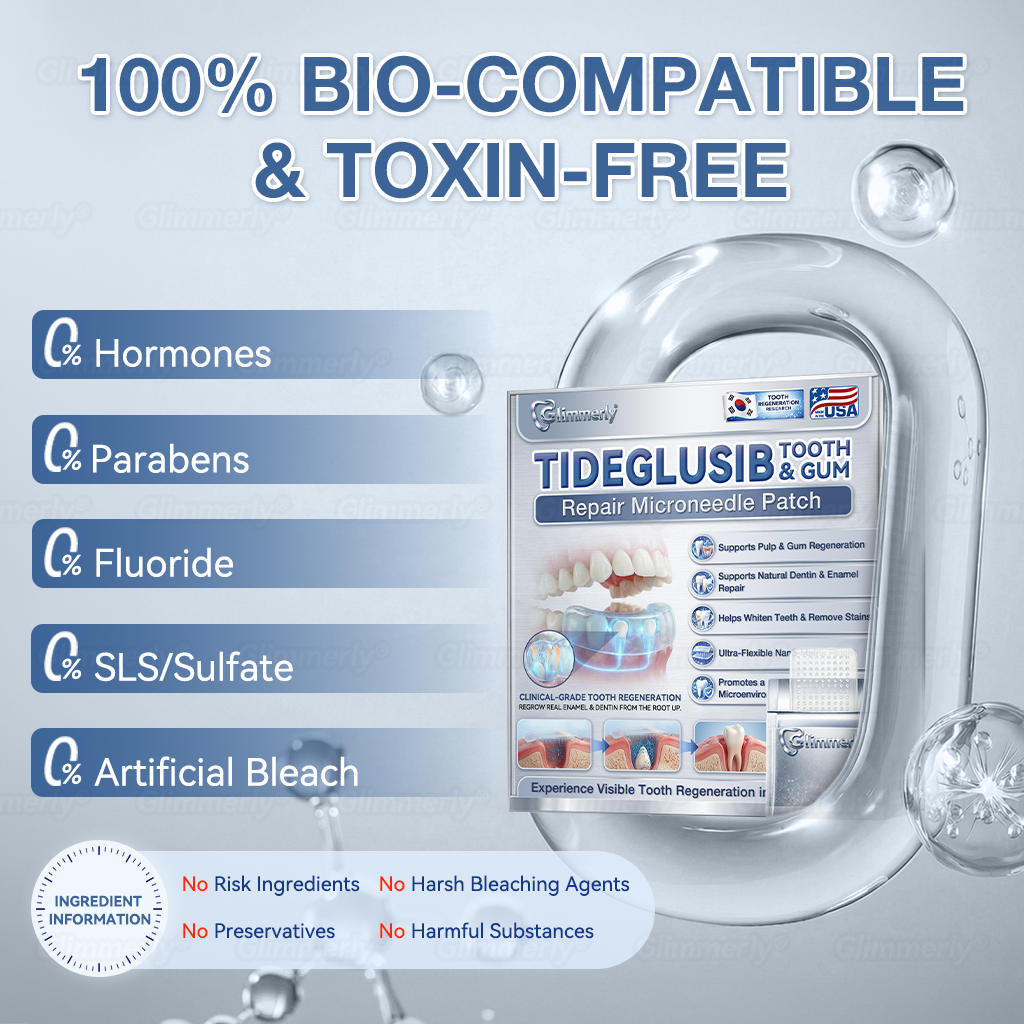 🦷𝐆𝐥𝐢𝐦𝐦𝐞𝐫𝐥𝐲® 𝐓𝐢𝐝𝐞𝐠𝐥𝐮𝐬𝐢𝐛 𝐓𝐨𝐨𝐭𝐡 & 𝐆𝐮𝐦 𝐑𝐞𝐩𝐚𝐢𝐫 𝐌𝐢𝐜𝐫𝐨𝐧𝐞𝐞𝐝𝐥𝐞 𝐏𝐚𝐭𝐜𝐡  | 𝐀𝐝𝐯𝐚𝐧𝐜𝐞𝐝 𝐒𝐭𝐞𝐦-𝐂𝐞𝐥𝐥 𝐀𝐜𝐭𝐢𝐯𝐚𝐭𝐢𝐨𝐧 𝐓𝐞𝐞𝐭𝐡 𝐒𝐭𝐫𝐢𝐩𝐬(🦷𝐑𝐞𝐛𝐮𝐢𝐥𝐝 𝐄𝐧𝐚𝐦𝐞𝐥 & 𝐃𝐞𝐧𝐭𝐢𝐧 • 𝐒𝐭𝐫𝐞𝐧𝐠𝐭𝐡𝐞𝐧 𝐆𝐮𝐦𝐬 • 𝐄𝐫𝐚𝐝𝐢𝐜𝐚𝐭𝐞 𝐓𝐚𝐫𝐭𝐚𝐫 & 𝐎𝐝𝐨𝐫 • 𝐒𝐭𝐨𝐩 𝐓𝐨𝐨𝐭𝐡 𝐒𝐞𝐧𝐬𝐢𝐭𝐢𝐯𝐢𝐭𝐲) ✈️