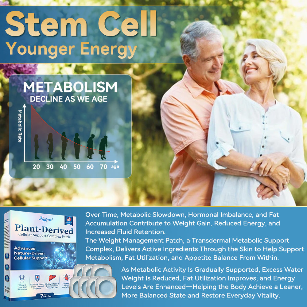 𝗙𝗹𝗼𝗿𝗶𝘀𝗺𝗮® 𝗣𝗟𝗔𝗡𝗧-𝗗𝗘𝗥𝗜𝗩𝗘𝗗 𝗖𝗲𝗹𝗹𝘂𝗹𝗮𝗿 𝗦𝘂𝗽𝗽𝗼𝗿𝘁 𝗖𝗼𝗺𝗽𝗹𝗲𝘅 𝗣𝗮𝘁𝗰𝗵 (𝗣𝗹𝗮𝗻𝘁 𝗲𝗻𝗲𝗿𝗴𝘆 𝗵𝗲𝗹𝗽𝘀 𝗿𝗲𝗱𝘂𝗰𝗲 𝘄𝗲𝗶𝗴𝗵𝘁 𝗯𝘆 𝗶𝗺𝗽𝗿𝗼𝘃𝗶𝗻𝗴 𝘁𝗵𝗲 𝗯𝗼𝗱𝘆'𝘀 𝗹𝘆𝗺𝗽𝗵𝗮𝘁𝗶𝗰 𝘀𝘆𝘀𝘁𝗲𝗺) 🍀