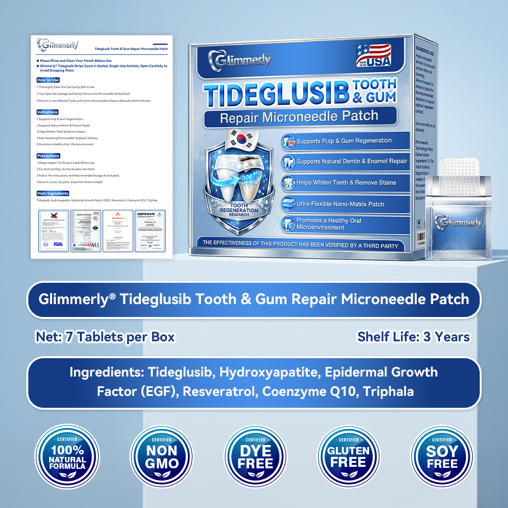 𝐆𝐥𝐢𝐦𝐦𝐞𝐫𝐥𝐲® 𝐓𝐢𝐝𝐞𝐠𝐥𝐮𝐬𝐢𝐛 𝐓𝐨𝐨𝐭𝐡 & 𝐆𝐮𝐦 𝐑𝐞𝐩𝐚𝐢𝐫 𝐌𝐢𝐜𝐫𝐨𝐧𝐞𝐞𝐝𝐥𝐞 𝐏𝐚𝐭𝐜𝐡🩹  | 𝐀𝐝𝐯𝐚𝐧𝐜𝐞𝐝 𝐒𝐭𝐞𝐦-𝐂𝐞𝐥𝐥 𝐀𝐜𝐭𝐢𝐯𝐚𝐭𝐢𝐨𝐧 𝐓𝐞𝐞𝐭𝐡 𝐒𝐭𝐫𝐢𝐩𝐬(🦷𝐑𝐞𝐛𝐮𝐢𝐥𝐝 𝐄𝐧𝐚𝐦𝐞𝐥 & 𝐃𝐞𝐧𝐭𝐢𝐧 • 𝐒𝐭𝐫𝐞𝐧𝐠𝐭𝐡𝐞𝐧 𝐆𝐮𝐦𝐬 • 𝐄𝐫𝐚𝐝𝐢𝐜𝐚𝐭𝐞 𝐓𝐚𝐫𝐭𝐚𝐫 & 𝐎𝐝𝐨𝐫 • 𝐒𝐭𝐨𝐩 𝐓𝐨𝐨𝐭𝐡 𝐒𝐞𝐧𝐬𝐢𝐭𝐢𝐯𝐢𝐭𝐲)🦷