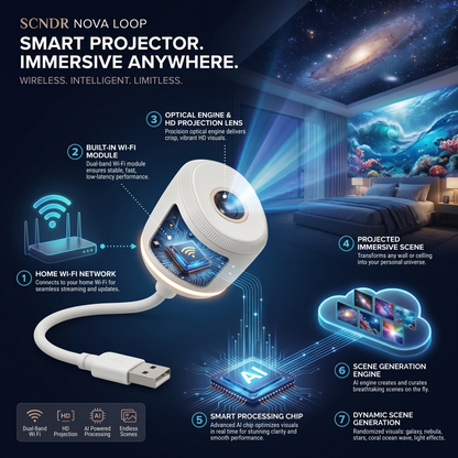 SCNDR® Night Light Projector