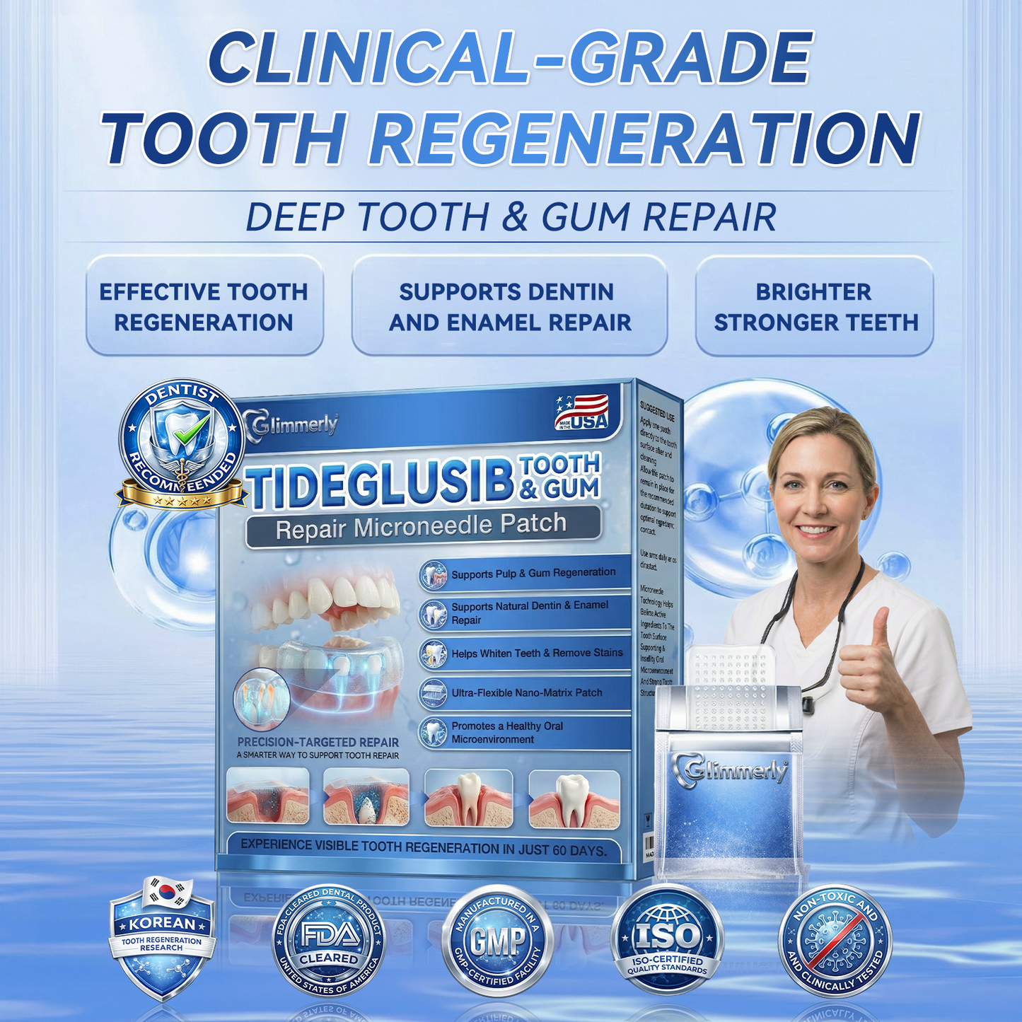 𝐆𝐥𝐢𝐦𝐦𝐞𝐫𝐥𝐲® 𝐓𝐢𝐝𝐞𝐠𝐥𝐮𝐬𝐢𝐛 𝐓𝐨𝐨𝐭𝐡 & 𝐆𝐮𝐦 𝐑𝐞𝐩𝐚𝐢𝐫 𝐌𝐢𝐜𝐫𝐨𝐧𝐞𝐞𝐝𝐥𝐞 𝐏𝐚𝐭𝐜𝐡🩹  | 𝐀𝐝𝐯𝐚𝐧𝐜𝐞𝐝 𝐒𝐭𝐞𝐦-𝐂𝐞𝐥𝐥 𝐀𝐜𝐭𝐢𝐯𝐚𝐭𝐢𝐨𝐧 𝐓𝐞𝐞𝐭𝐡 𝐒𝐭𝐫𝐢𝐩𝐬(🦷𝐑𝐞𝐛𝐮𝐢𝐥𝐝 𝐄𝐧𝐚𝐦𝐞𝐥 & 𝐃𝐞𝐧𝐭𝐢𝐧 • 𝐒𝐭𝐫𝐞𝐧𝐠𝐭𝐡𝐞𝐧 𝐆𝐮𝐦𝐬 • 𝐄𝐫𝐚𝐝𝐢𝐜𝐚𝐭𝐞 𝐓𝐚𝐫𝐭𝐚𝐫 & 𝐎𝐝𝐨𝐫 • 𝐒𝐭𝐨𝐩 𝐓𝐨𝐨𝐭𝐡 𝐒𝐞𝐧𝐬𝐢𝐭𝐢𝐯𝐢𝐭𝐲)💎